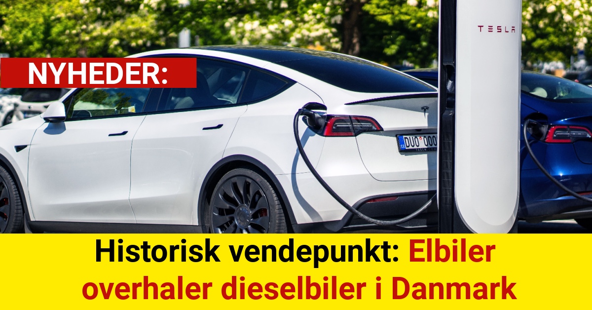 Historisk vendepunkt: Elbiler overhaler dieselbiler i Danmark