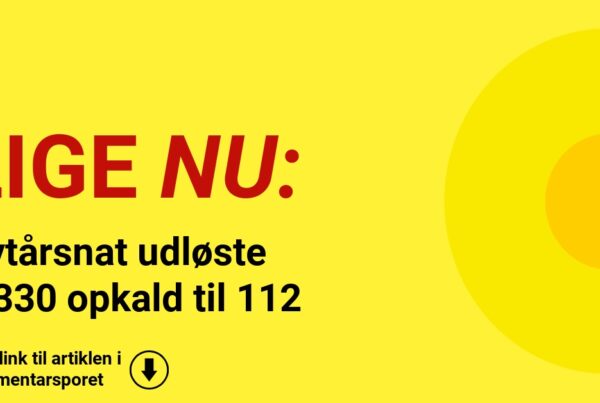Nytårsnat udløste 1.330 opkald til 112