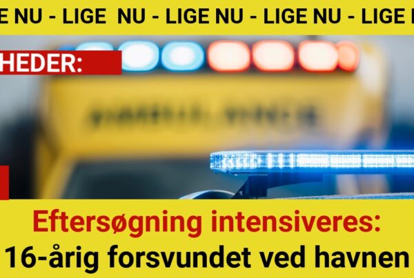 Eftersøgning intensiveres: 16-årig forsvundet ved havnen