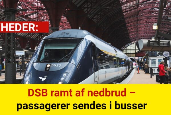 DSB ramt af nedbrud – passagerer sendes i busser