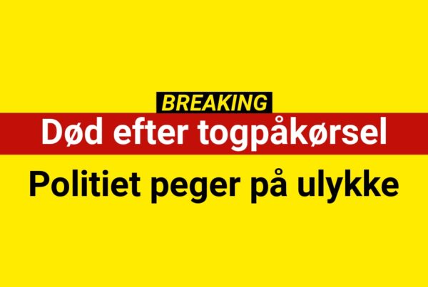 Død efter togpåkørsel – politiet peger på ulykke