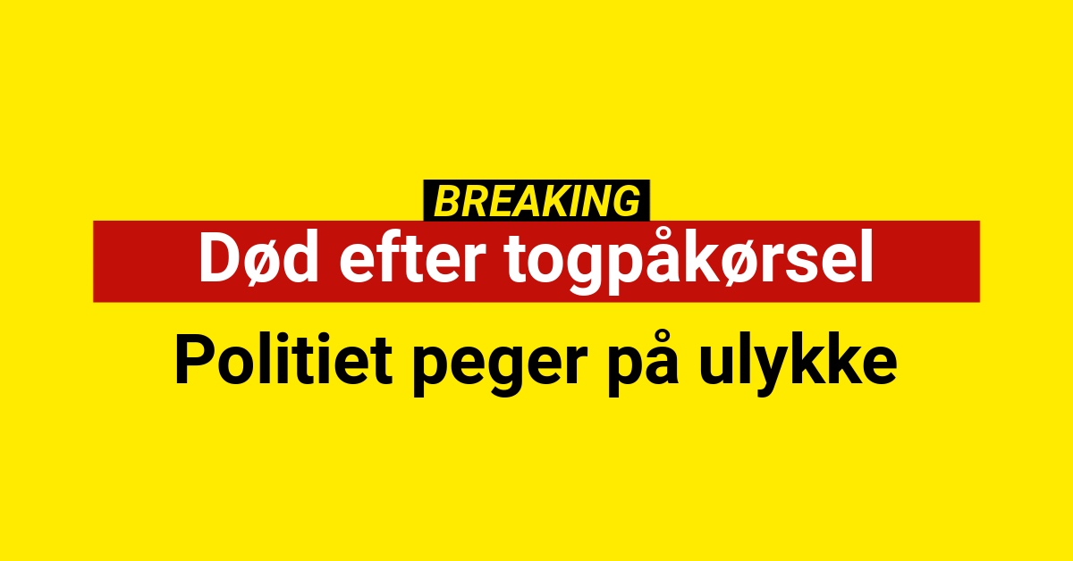 Død efter togpåkørsel – politiet peger på ulykke