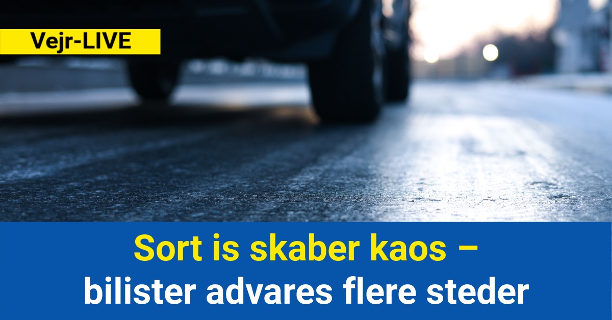 Sort is skaber kaos – bilister advares flere steder