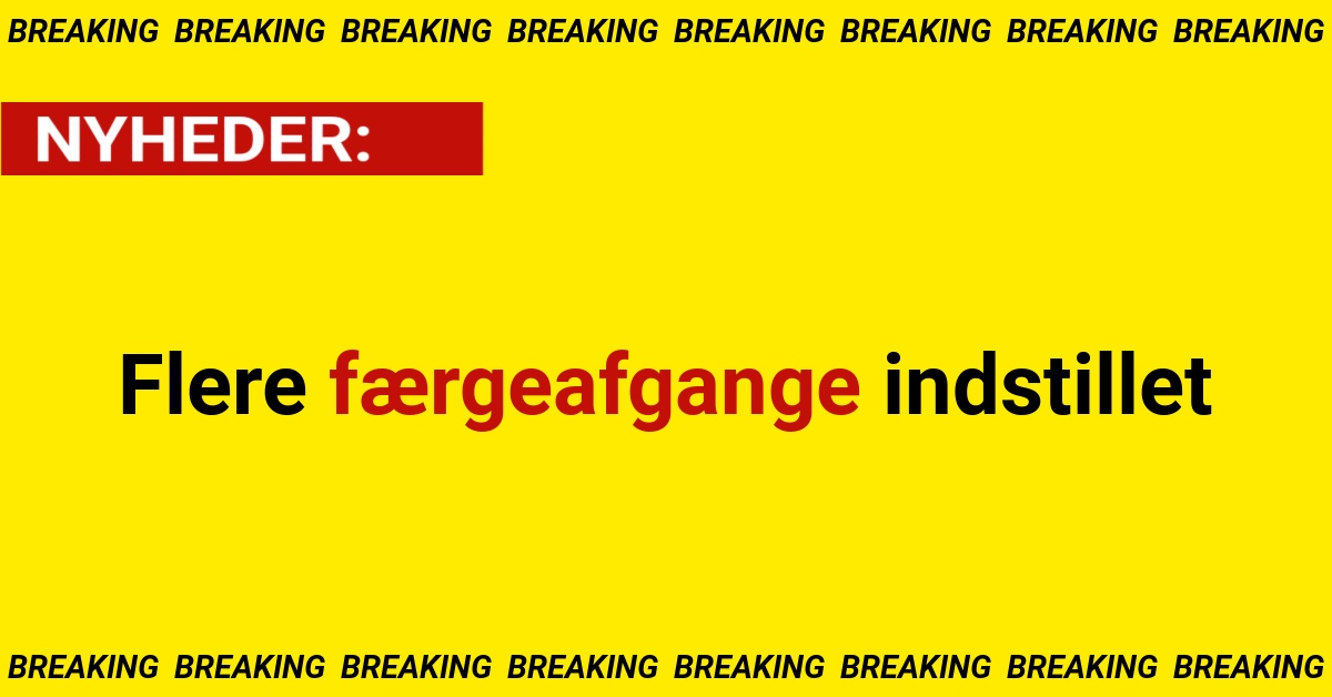 Flere færgeafgange indstillet