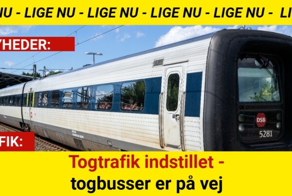 Togtrafik indstillet - togbusser er på vej