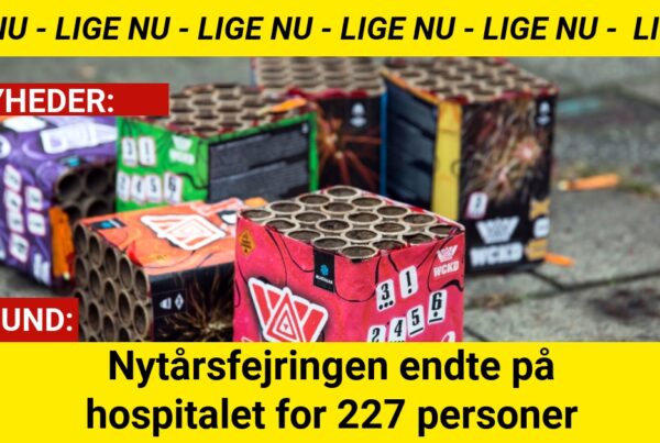 Nytårsfejringen endte på hospitalet for 227 personer