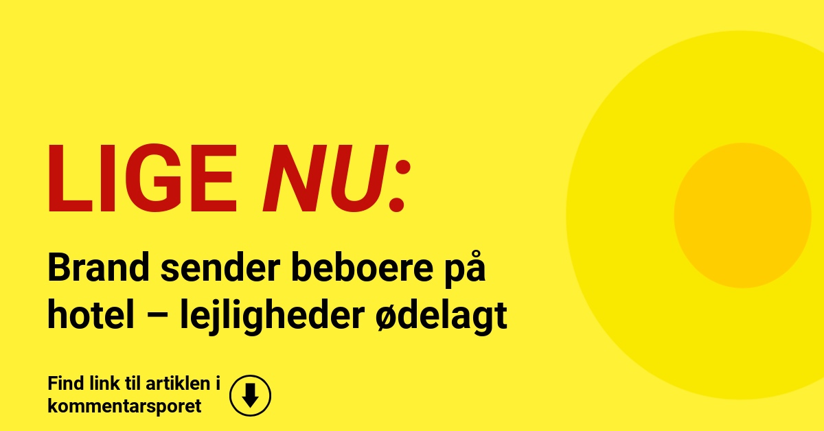 Voldsom brand i Esbjerg: Beboere genhuset på hotel