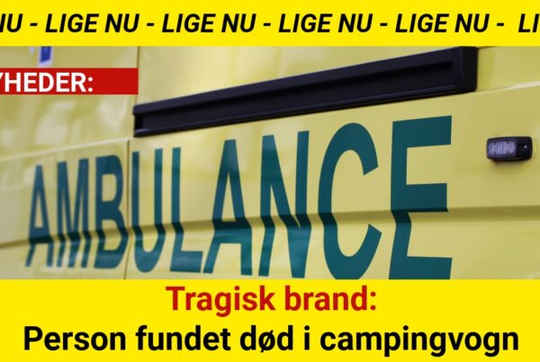 Person fundet død efter brand i campingvogn