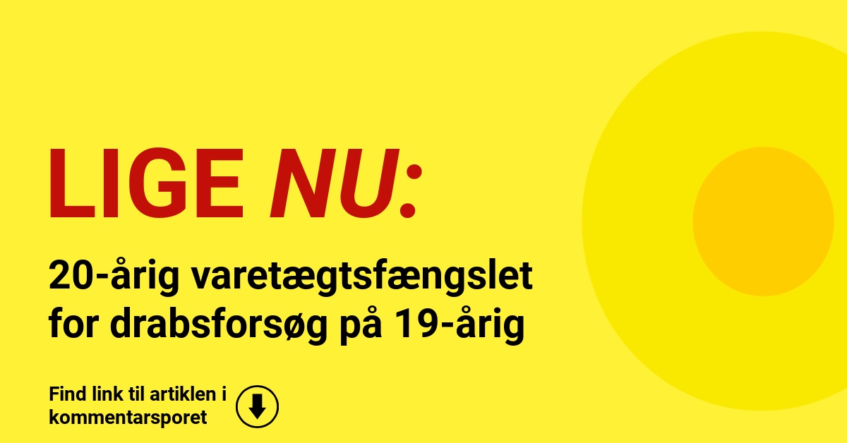 20-årig varetægtsfængslet for drabsforsøg på 19-årig