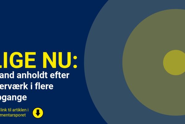 Mand anholdt efter hærværk i flere opgange