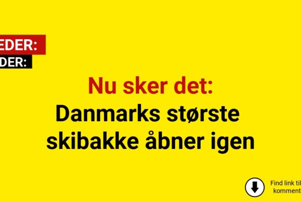 Nu sker det: Danmarks største skibakke åbner igen