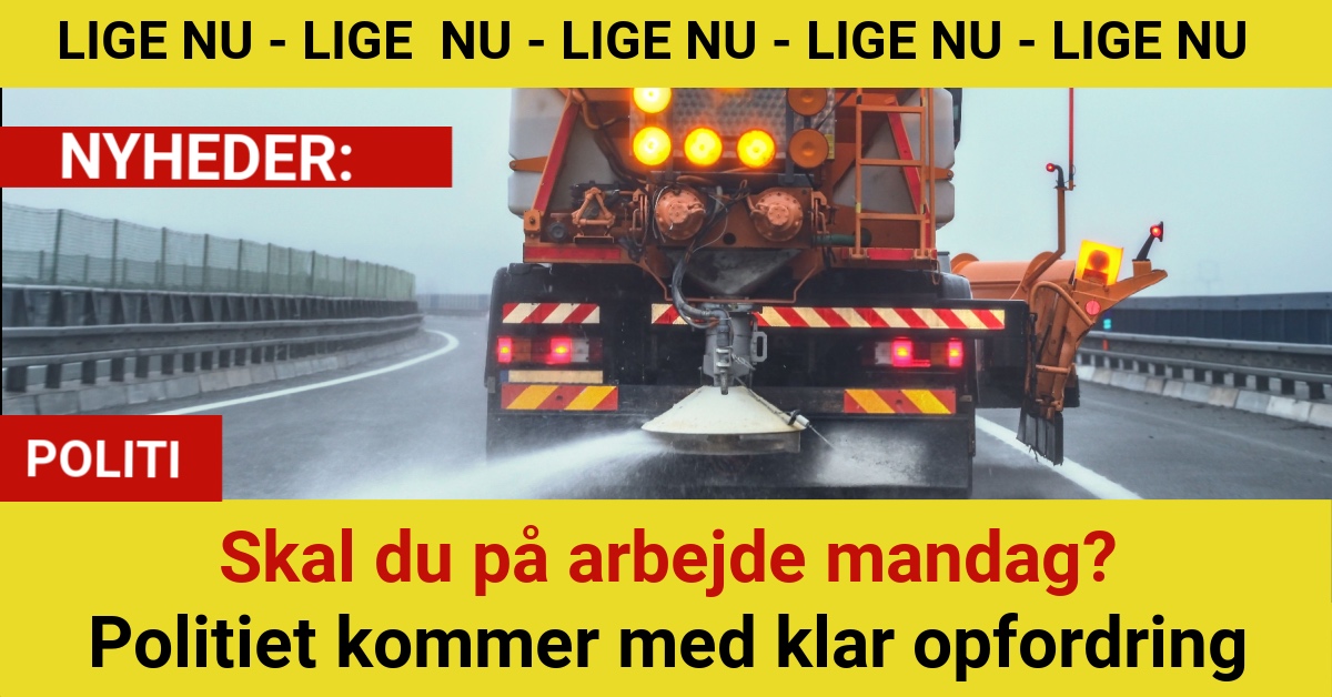 Politiet advarer mod mandagstrafikken