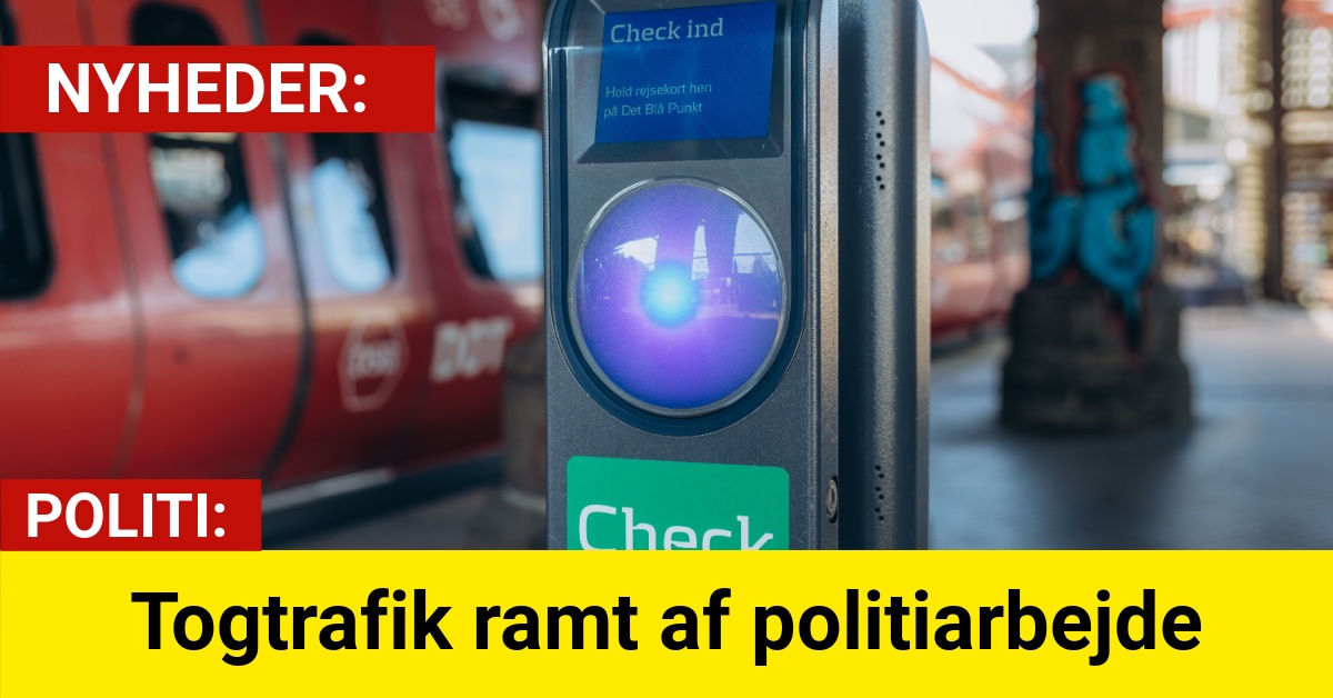 Mistænkelig kuffert førte til standsning af togtrafik