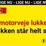 To motorveje lukket – trafikken står helt stille