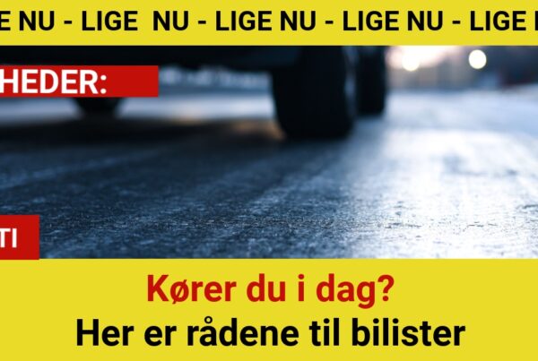 Glatte veje flere steder – bilister opfordres til ekstra forsigtighed