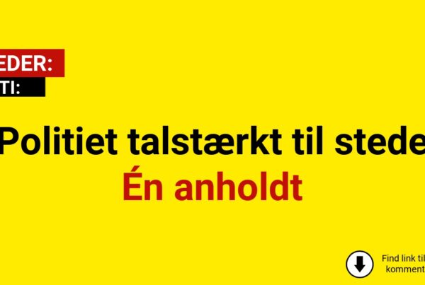 Politiet rykker ud i stor stil – undersøger adresse