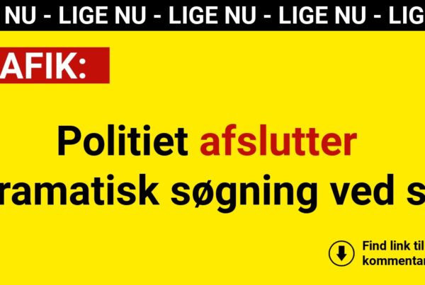 Politiet afslutter dramatisk søgning ved sø