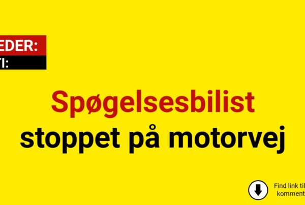 Spøgelsesbilist stoppet på motorvej