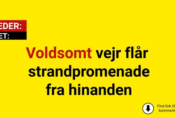 Vejret slog til: Strandpromenade ødelagt på få timer