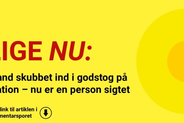 Mand skubbet ind i godstog på station – nu er en person sigtet