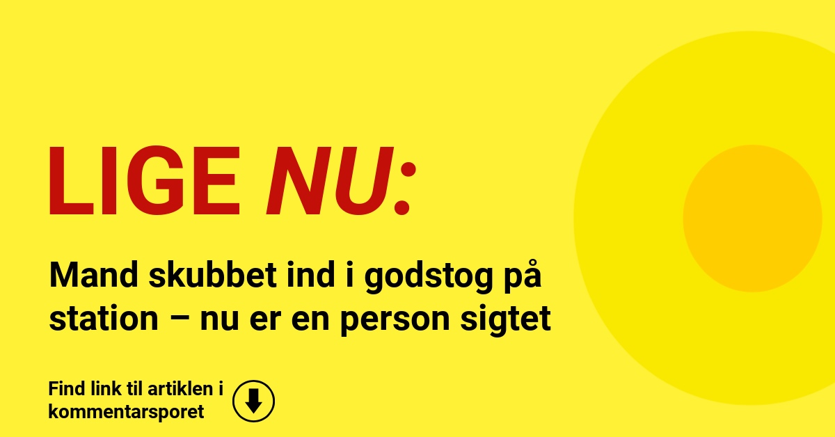 Mand skubbet ind i godstog på station – nu er en person sigtet