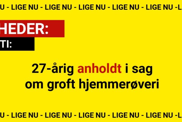 Ældre ægtepar stukket i eget hjem – nu er en mand anholdt