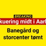 Evakuering midt i Aarhus: Banegård og storcenter tømt