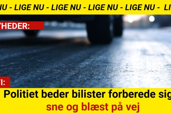 Politiet beder bilister forberede sig – sne og blæst på vej