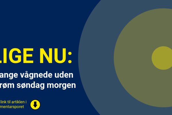 Mange vågnede uden strøm søndag morgen