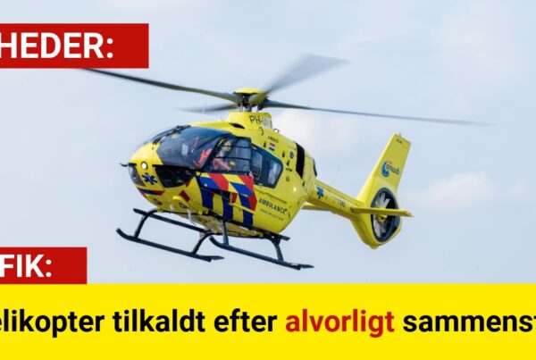 Seks personer involveret i voldsom ulykke