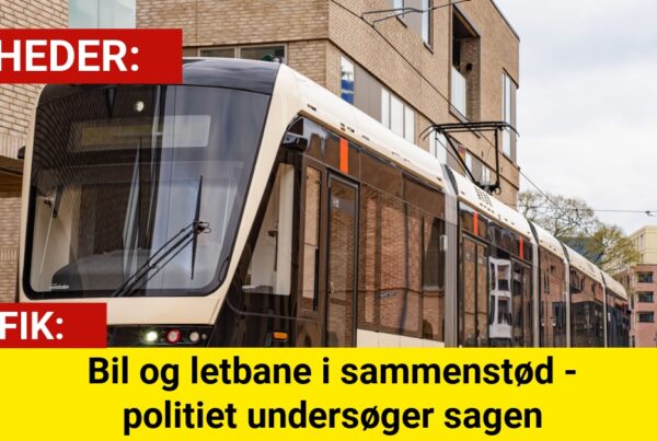 Bil og letbane i sammenstød - politiet undersøger sagen