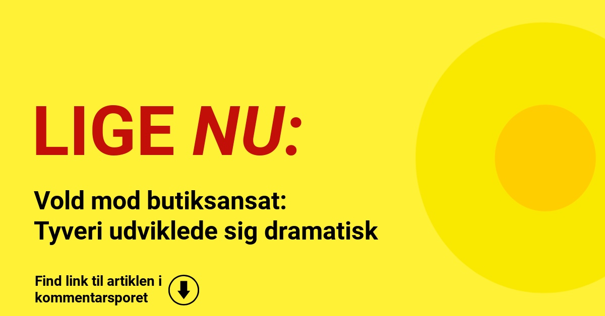 Vold mod butiksansat: Tyveri udviklede sig dramatisk