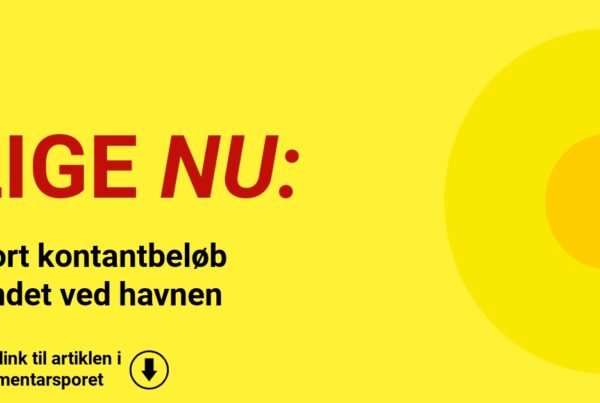 Stort kontantbeløb fundet ved havnen