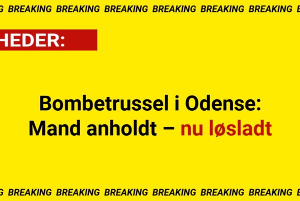 Bombetrussel i Odense: Mand anholdt – nu løsladt