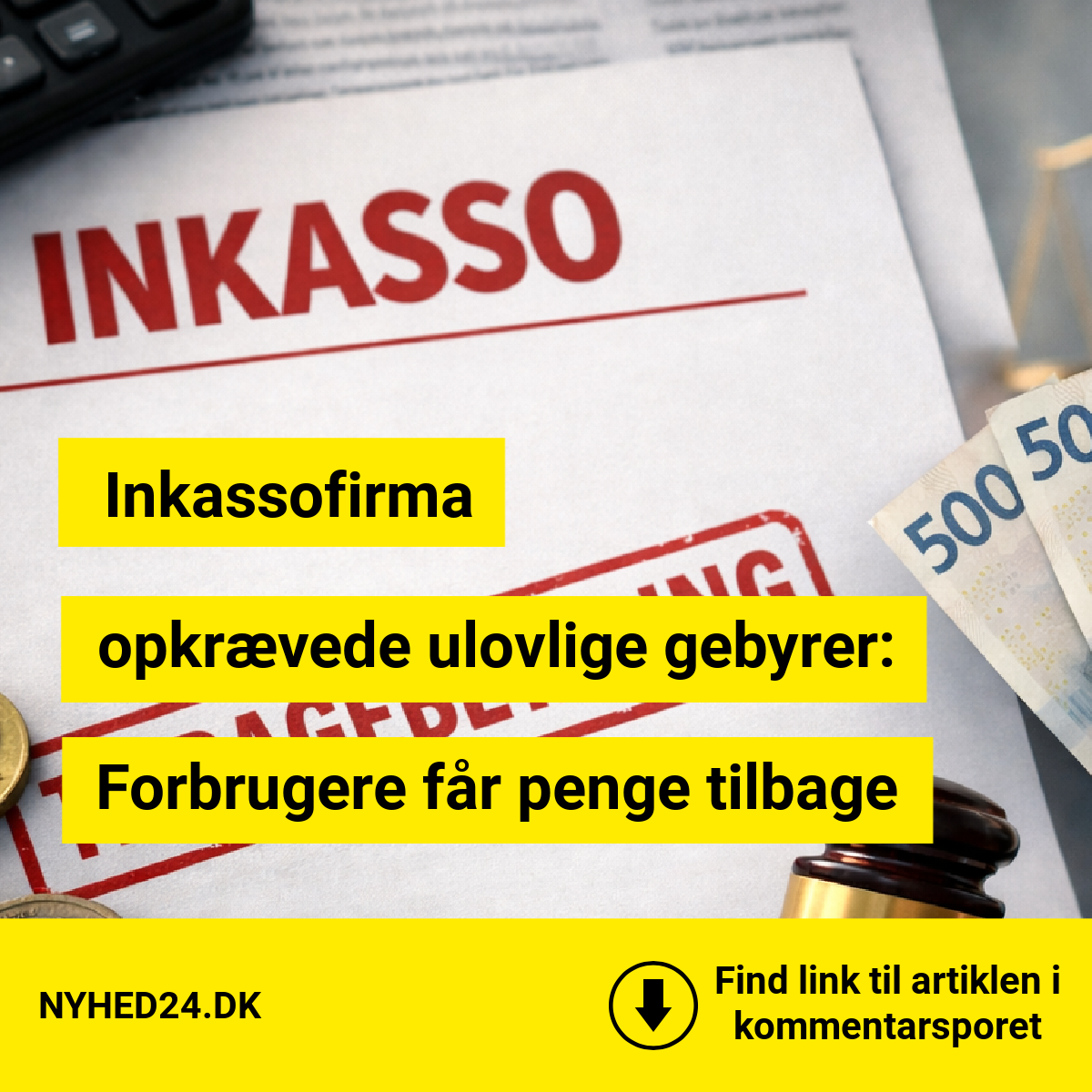 opkrævede ulovlige gebyrer