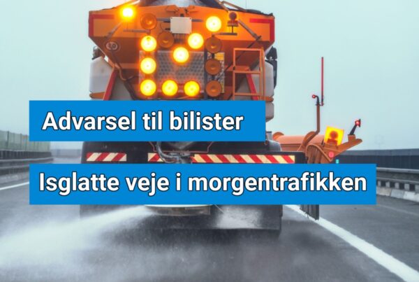 Pas på her til morgen! Veje flere steder i Danmark er spejlglatte