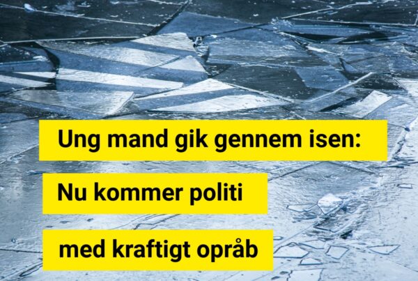 Ung mand gik gennem isen: Nu kommer politi med kraftigt opråb