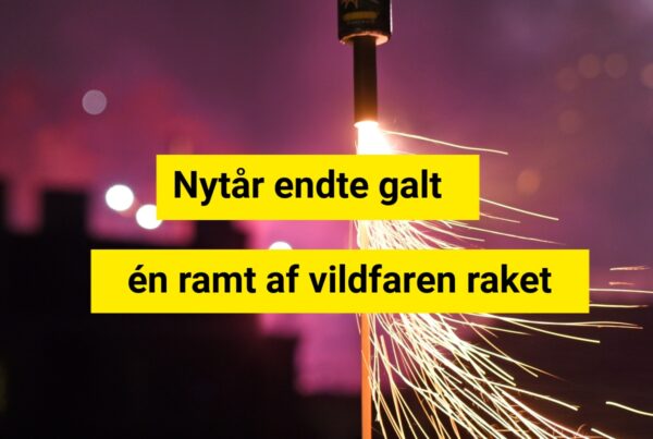 Alvorlige øjenskader nytårsaften – raket ramte mand i ansigtet