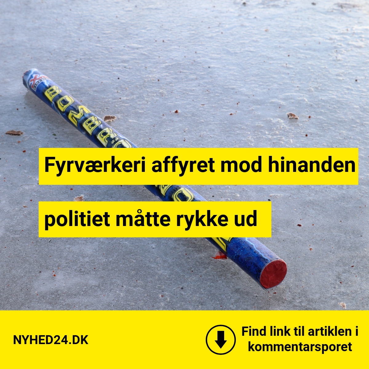 Flere grupper brugte fyrværkeri som våben