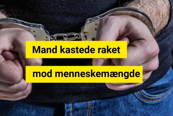 Raket sendt mod folkemængde i Aarhus – politi greb straks ind