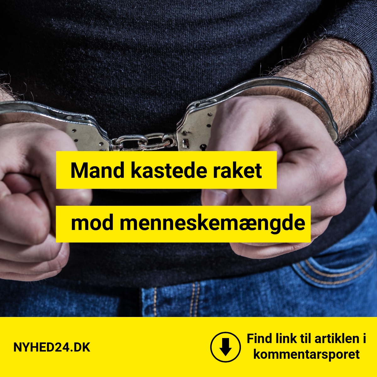 Raket sendt mod folkemængde i Aarhus – politi greb straks ind