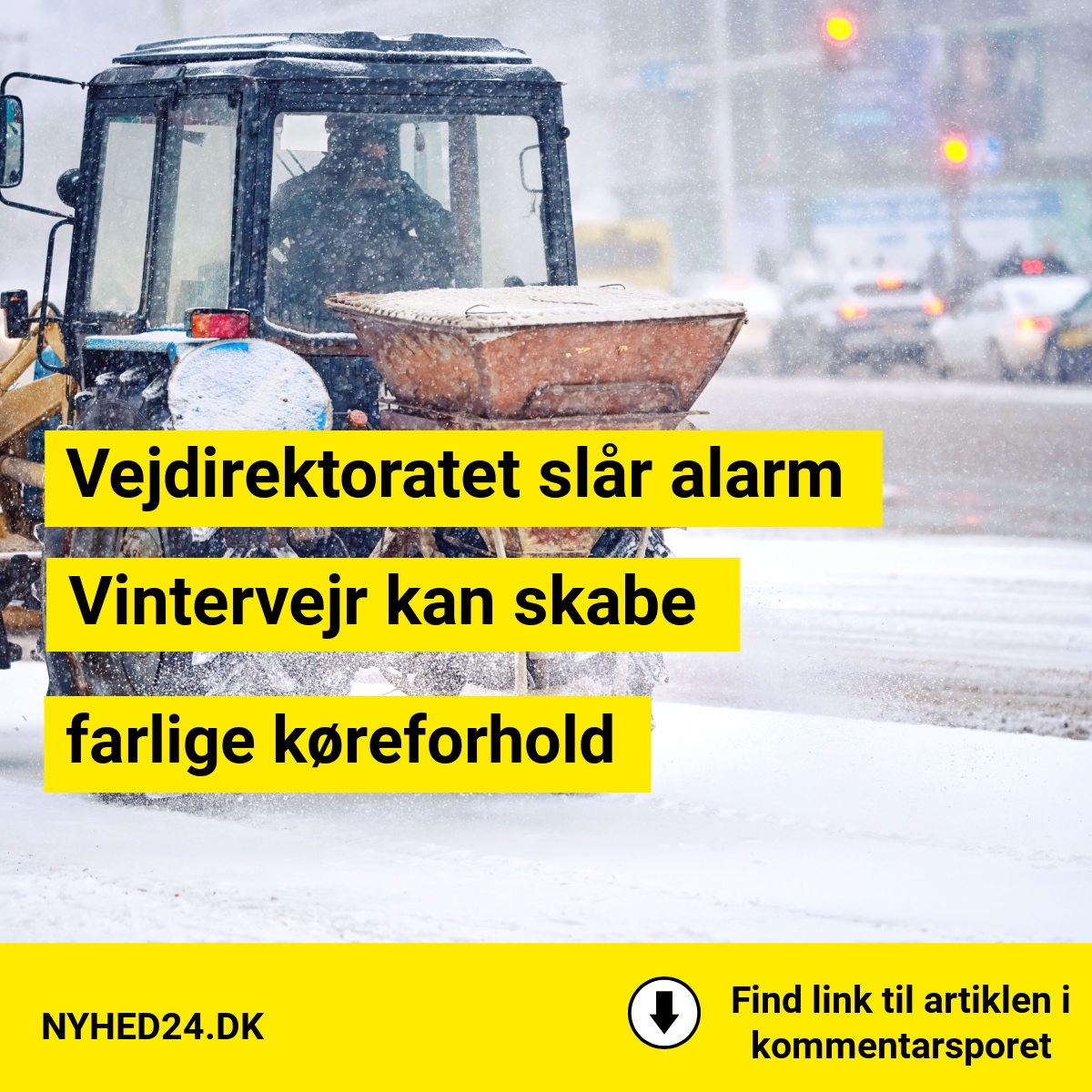 Vejdirektoratet advarer: Sne og kulde kan give trafikproblemerVejdirektoratet advarer: Sne og kulde kan give trafikproblemer