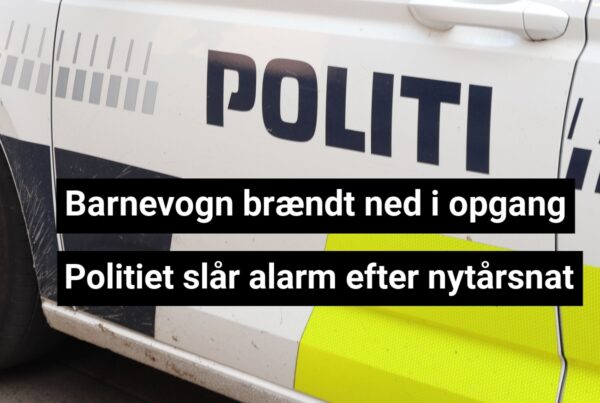 Politiet slår alarm efter nytårsnat - Barnevogn brændt ned i opgang