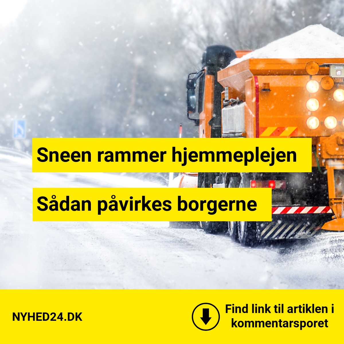 Sneen rammer hjemmeplejen: Sådan påvirkes borgerne