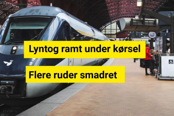Mystisk hændelse: Lyntog fik knust ruder på vej mod Jylland