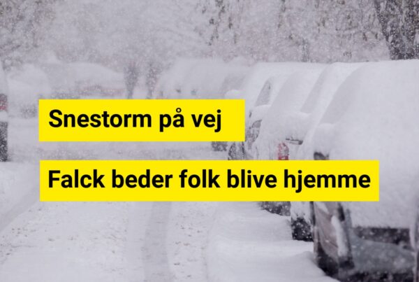 Falck beder folk blive hjemme: Snestorm på vej