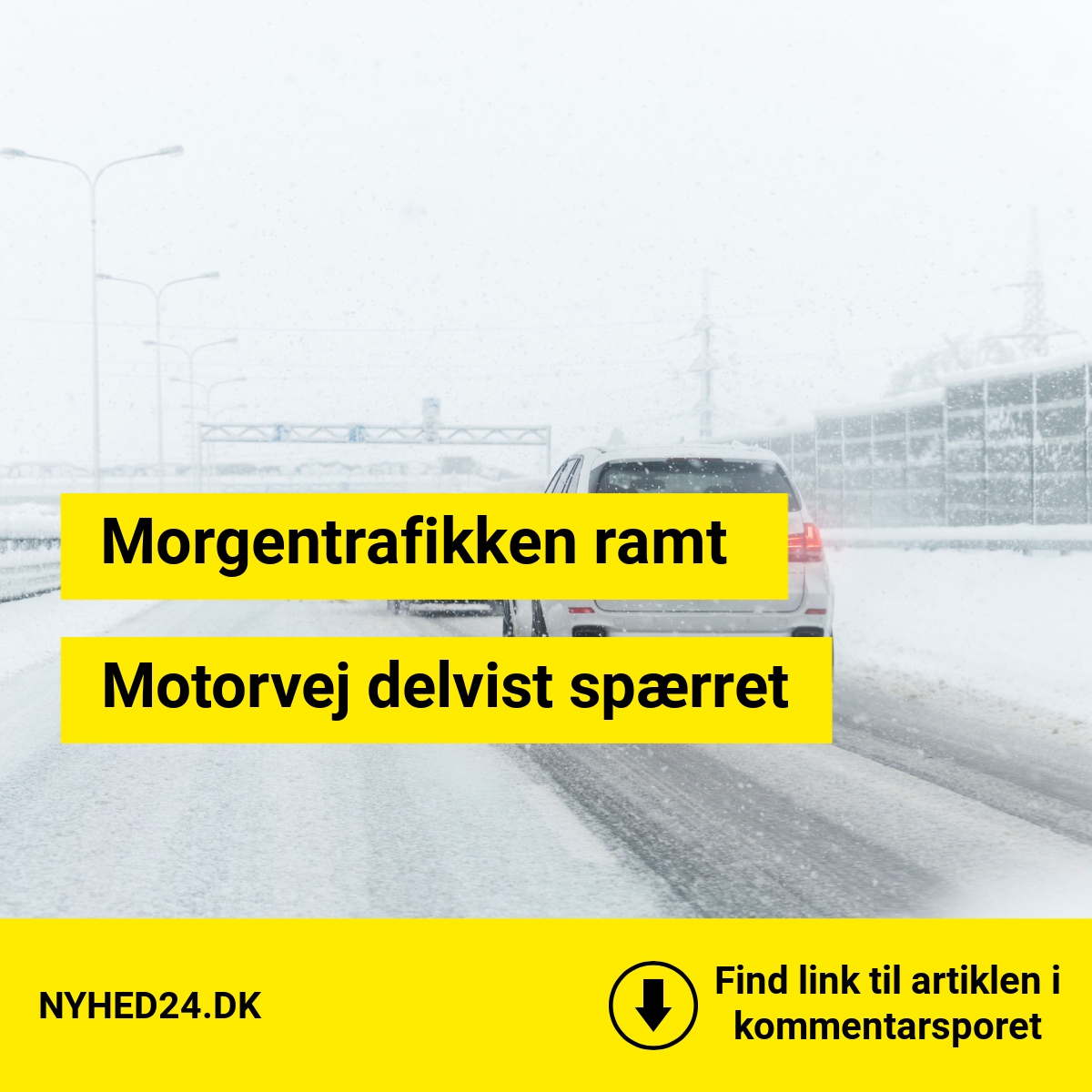 Bilister sidder fast: Trafikken bryder sammen efter uheld