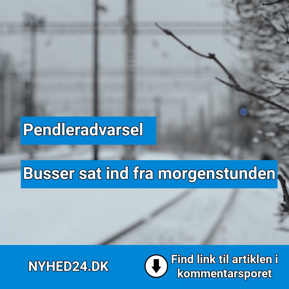 Frost kan stoppe letbanen: Busser sat ind fra morgenstunden