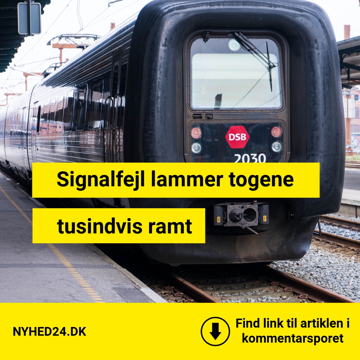 Kaos på skinnerne: Togtrafikken i store dele af Jylland står stille