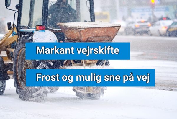 Markant vejrskifte: Frost og mulig sne på vej